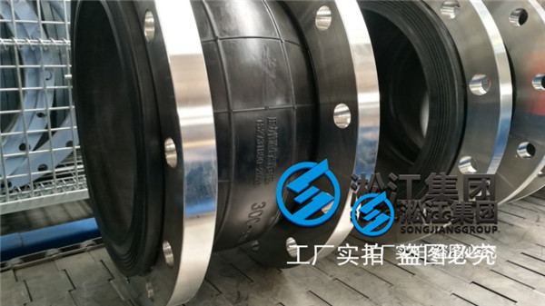 上海DN300/DN250/304材质，PN10橡胶软接头